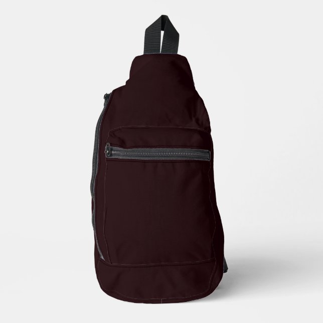 Dark Burgundy | Schlichtes Burgund Crossbody Bag (Vorderseite)