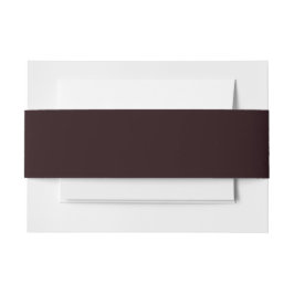 Dark Burgundy | Schlichtes Burgund Einladungsbanderole