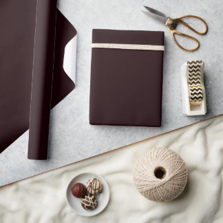 Dark Burgundy | Schlichtes Burgund Geschenkpapier