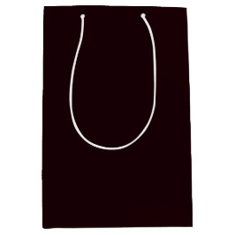 Dark Burgundy | Schlichtes Burgund Mittlere Geschenktüte