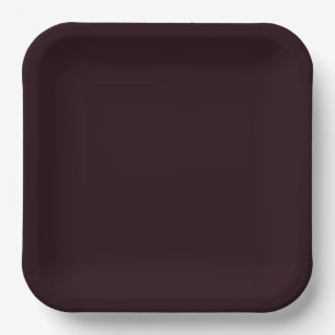 Dark Burgundy   Schlichtes Burgund Pappteller