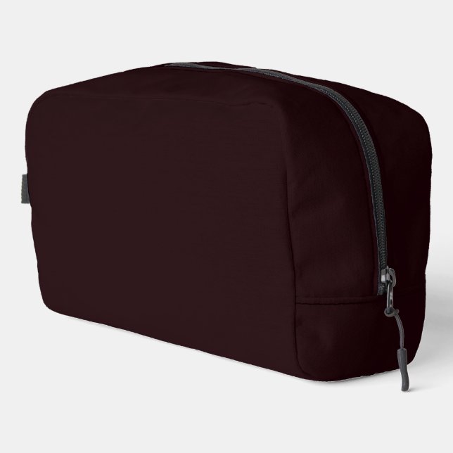 Dark Burgundy | Schlichtes Burgund Waschbeutel (Rechte Ecke)