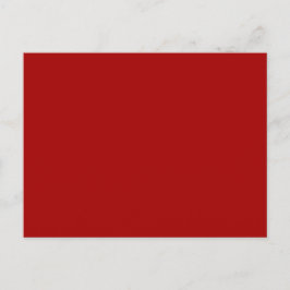 Dark Candy Apple Red Solid Color Postkarte