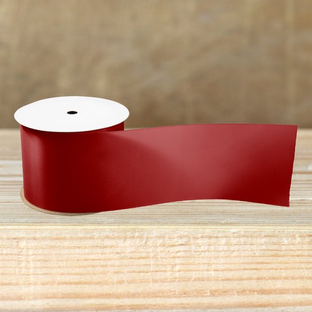 Dark Candy Apple Red Solid Color Satinband (Von Creator hochgeladen)