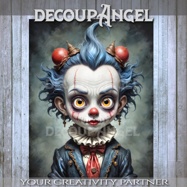 Dark Carnival Performer Decoupage Seidenpapier (Von Creator hochgeladen)