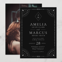 Dark Celestial Moon & Stars Wedding