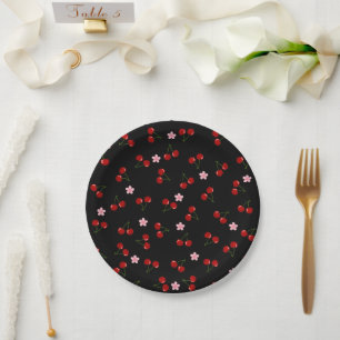 Dark Cherries Pappteller