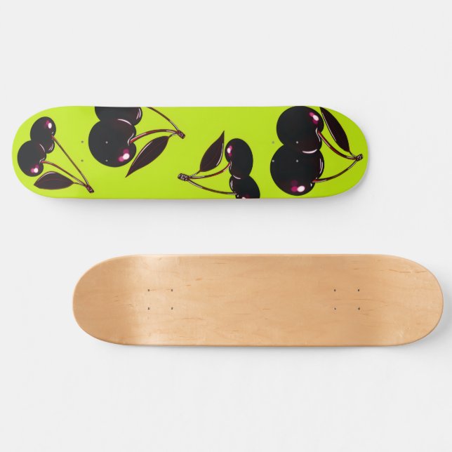 Dark Cherries Skateboard Deck (Horizontal)