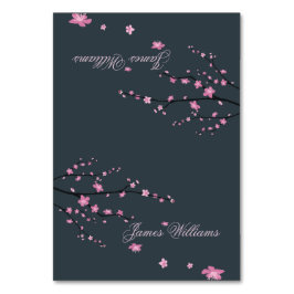 Dark Cherry Blossom Hochzeit-Platzkarten Tischnummer