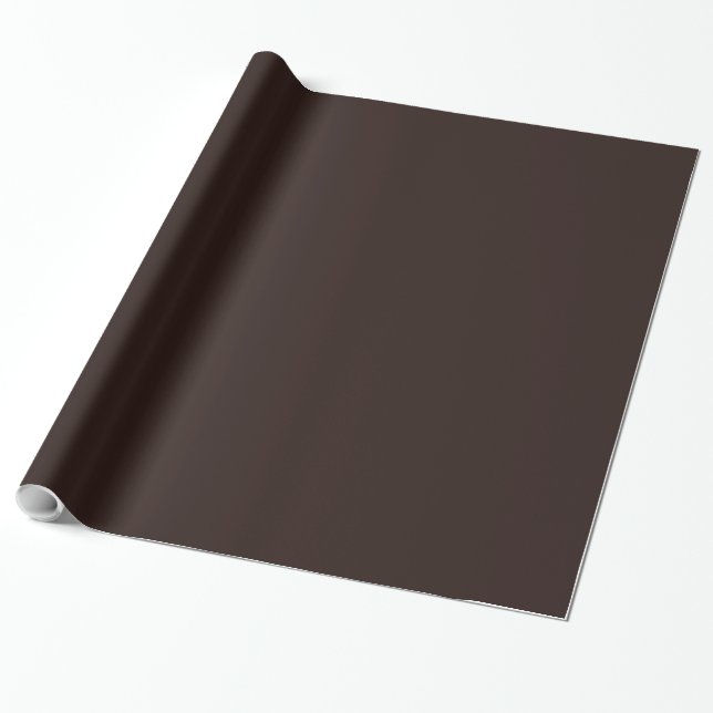Dark Chocolate Brown Geschenkpapier (Ungerollt)