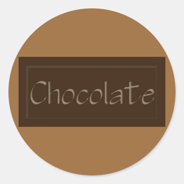 Dark Chocolate Sticker (Vorderseite)