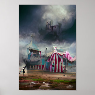 DARK CIRCUS Fantasy Art Illustrations Poster