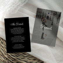 Dark Classic Photo Overlay | Black Wedding Details