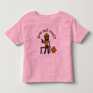 Dark Construction Girl Kleinkind T-shirt