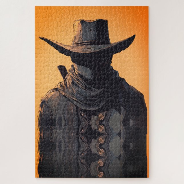Dark Cowboy Outlaw Wall Art Print (Vertikal)