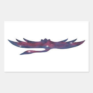 Dark Crane Starscape Sticker
