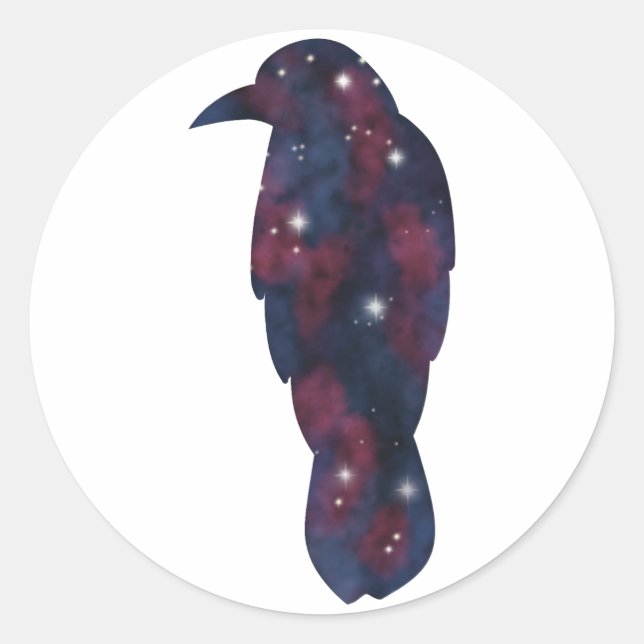 Dark Crow Starscape Sticker (Vorderseite)
