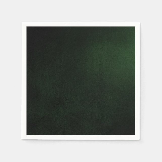 Dark Custom Green Background Serviette (Vorderseite)