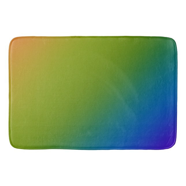 Dark Diagonal Rainbow Bath Mat Badematte (Vorderseite)