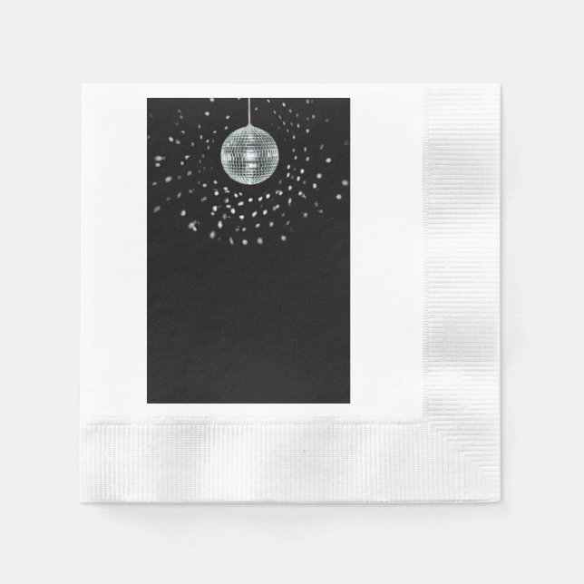 Dark Disco Ball Serviette (Vorderseite)