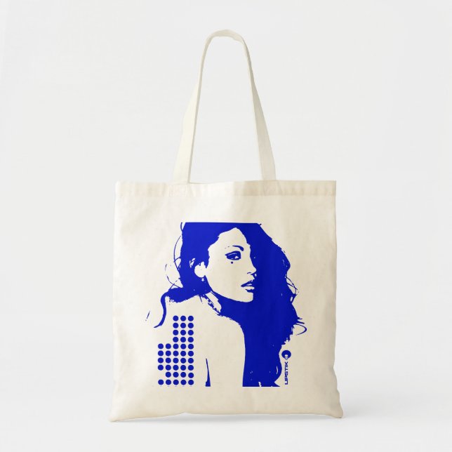 Dark Disco Blue Tragetasche (Vorne)