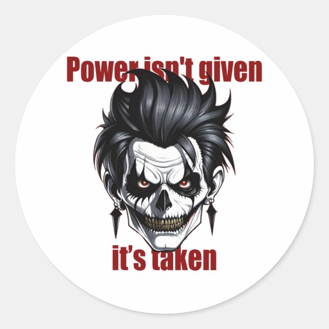 Dark Dominance Runder Aufkleber (Vorderseite)