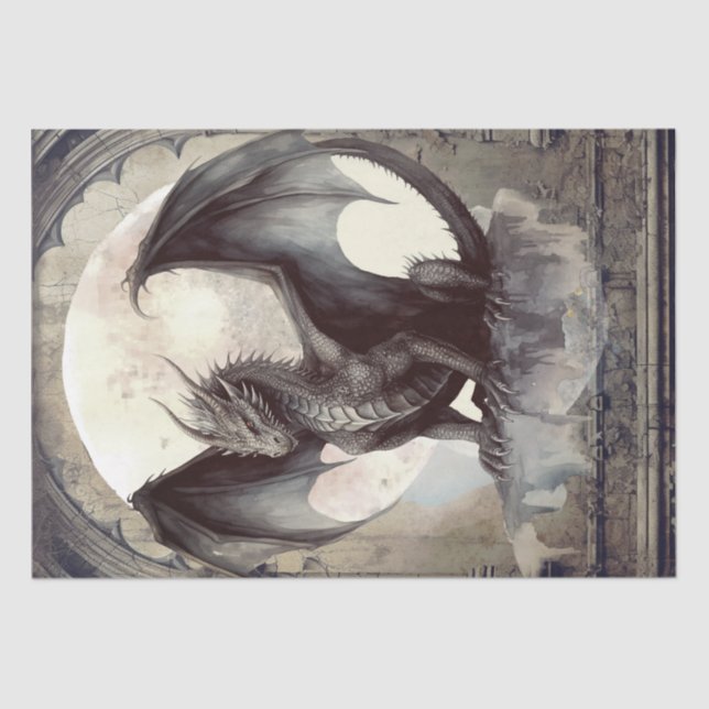 Dark Dragon Seidenpapier (Vorderseite)