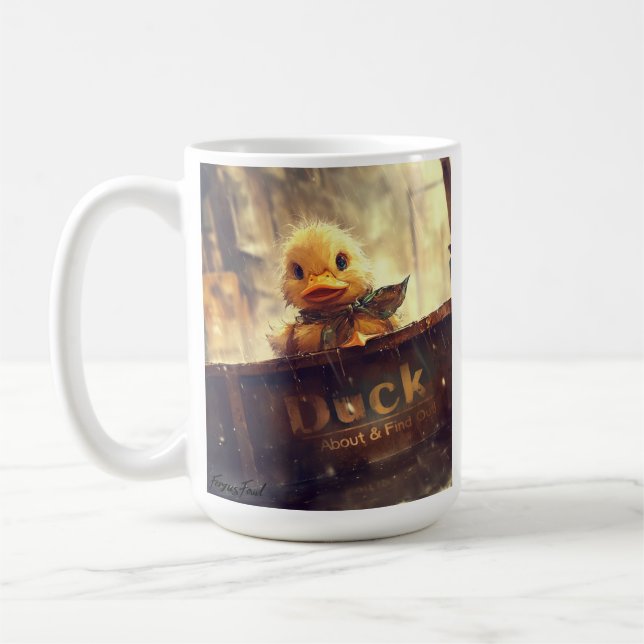 Dark Duck About & Finde heraus Coffee Tasse (Links)