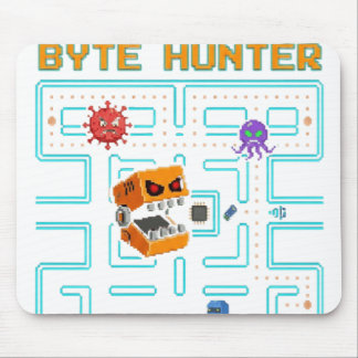 Dark Edgy Arcade Game Pixel Skull Parody Mousepad