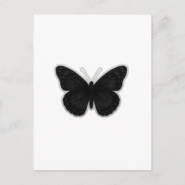 Dark Elegance Butterfly Postkarte (Vorderseite)
