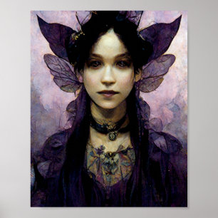 Dark Elf 2 Goth Gothic Fantasy Art Poster