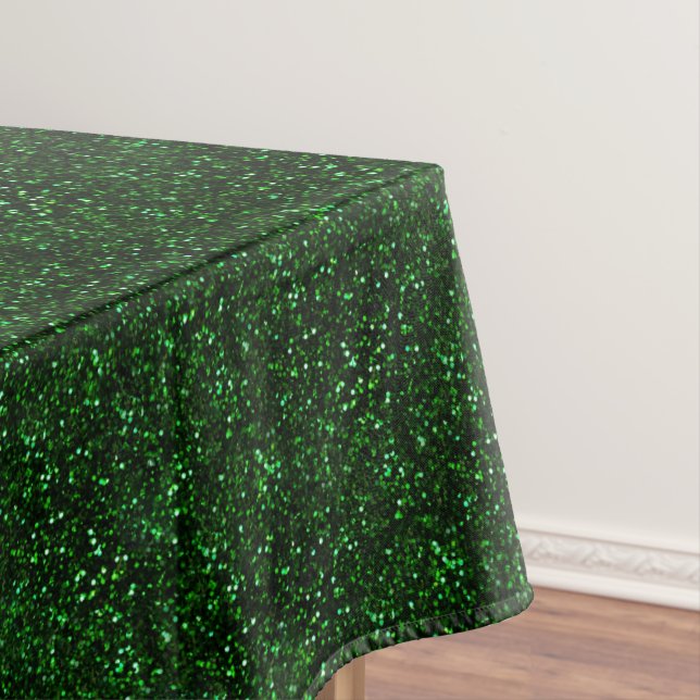 Dark Emerald Green Glitzer Tischdecke (Beispiel)