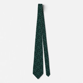 Dark Emerald Luster: Crumpled Satin-Inspiriert Wav Krawatte