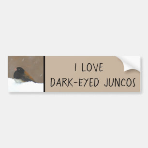 Dark-Eyed Junco Painting - Original Bird Art Autoaufkleber