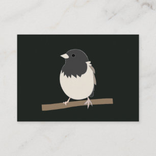 Dark-Eyed Junco-Vogelkunst Visitenkarte