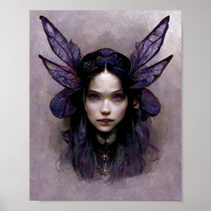 Dark Fairy 2 Goth Gothic Fantasy Art Poster