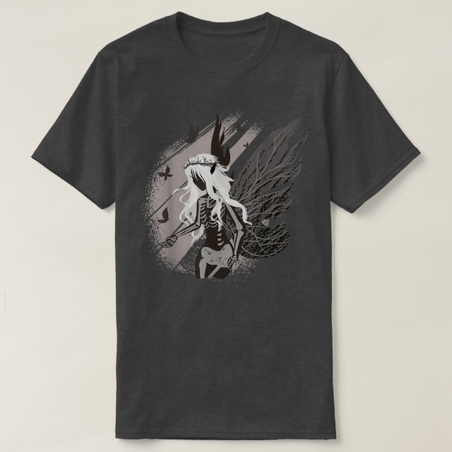 Dark Fairy Skeleton Fairycore Fairywave Go T-Shirt (Design vorne)
