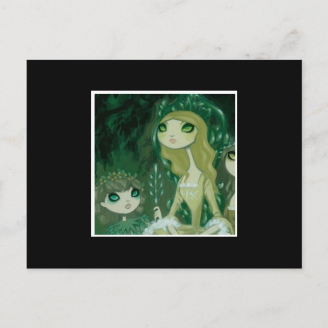 Dark Fairy Tale Character 15 Postkarte (Vorderseite)