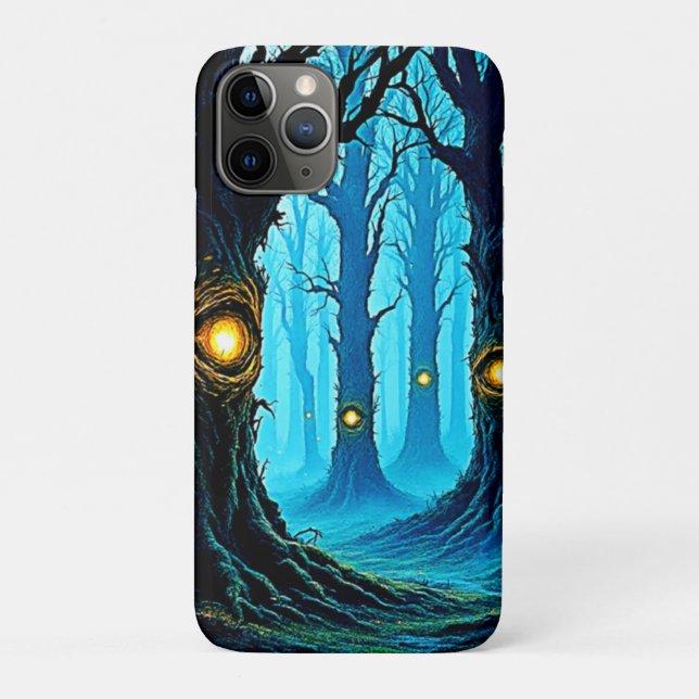 Dark Fantasy Eyeball Forest Design Case-Mate iPhone Hülle (Rückseite)