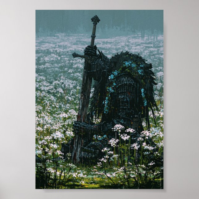 Dark Fantasy gefallener Ritter Poster  (Vorne)