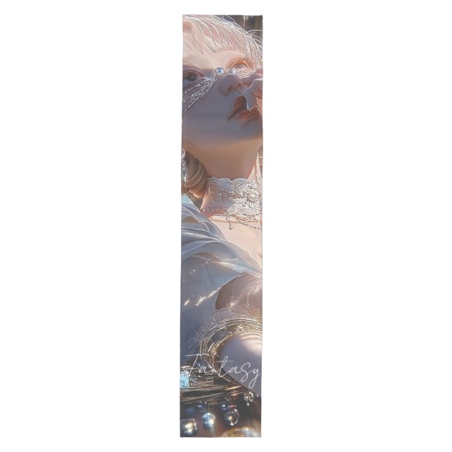Dark fantasy girl / Aesthetic Mittelgroßer Tischläufer (Vorderseite)