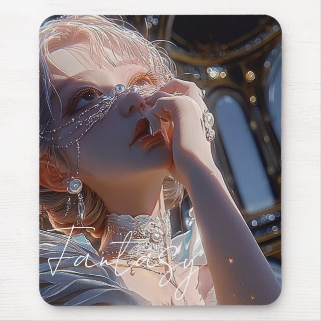 Dark fantasy girl / Aesthetic Mousepad (Vorne)