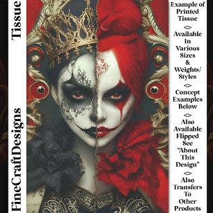 Dark Fantasy Gothic Queen Art DA4L Dekoupage Seidenpapier