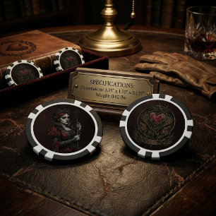 Dark Fantasy Melancholie Königin & Sigil Gothic To Pokerchips