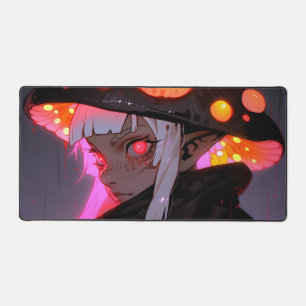 Dark Fantasy Mushroom Elf Anime Girl Schreibtischunterlage