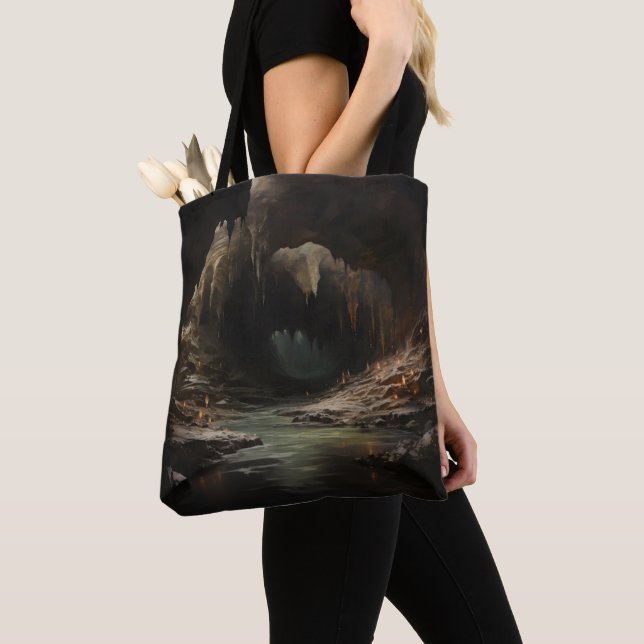 Dark Fantasy River Höhle Tasche (Von Nahem)