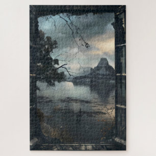 Dark Fantasy World Window View