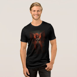 Dark Flame Angel Fantasy Art Print Tri-Blend Shirt