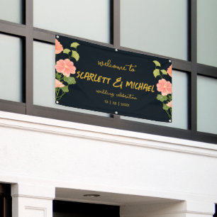 Dark Floral Banner