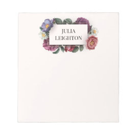 Dark Florals Notizblock